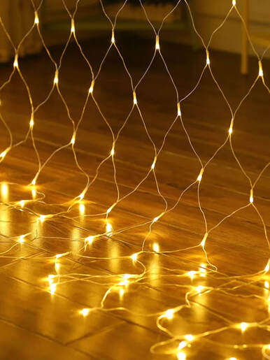 120 LED Mreža – Toplo bijela boja svjetlosti – Prozirna žica