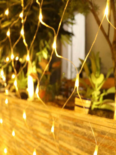 120 LED Mreža – Toplo bijela boja svjetlosti – Prozirna žica