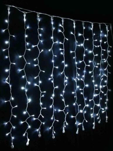 200 LED Zavjesa – Bijela boja