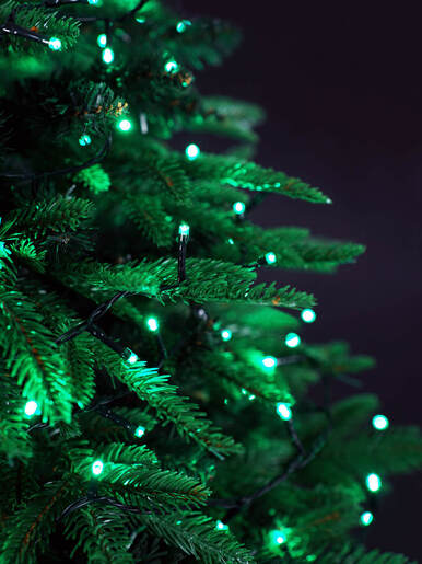 200 LED Lampica – Zelena boja – zelena žica