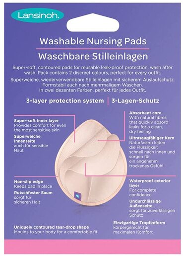 LANSINOH Perivi jastučići za prsa  8 kom