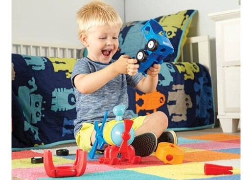 STEM igračka 1-2-3 Build It Rocket-Train-Helicopter
