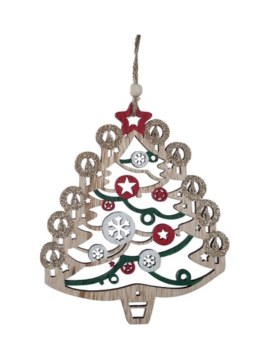 Drvena viseća dekoracija – Drvce 94017
