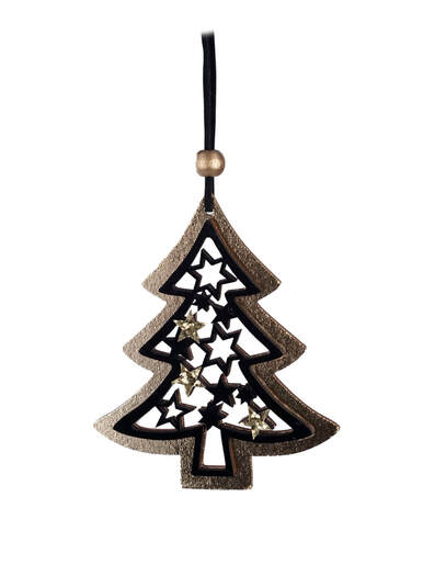 Drvena viseća dekoracija – Drvce 94141, 94141
