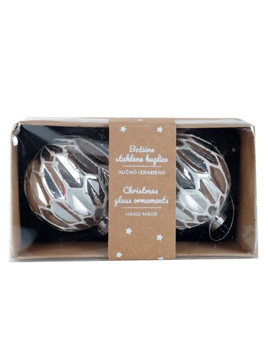 Staklena kuglica – 8 cm – 2/1 94324