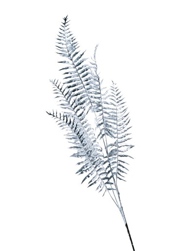 Dekorativna grana – Palma – Srebrna – 100 cm, 93702