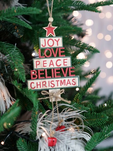 Drvena viseća dekoracija – Drvce 94139, 94139