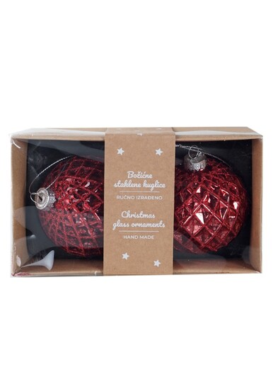 Staklena kuglica – 8 cm – 2/1 94315