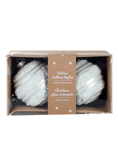 Staklena kuglica – 8 cm – 2/1 94286, 94286