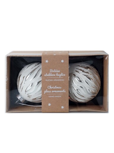 Staklena kuglica – 8 cm – 2/1 94288