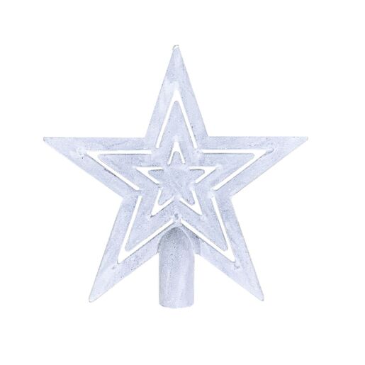Vrh za bor- Zvijezda - 18cm- bijela
