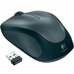 Logitech M235, optički miš, bežični, Unifying receiver, sivi, USB (910-002201)