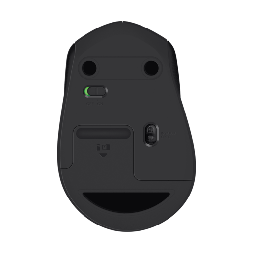 Logitech M330 Silent Plus, optički miš, 1000dpi, bežični, crni, USB (910-004909)