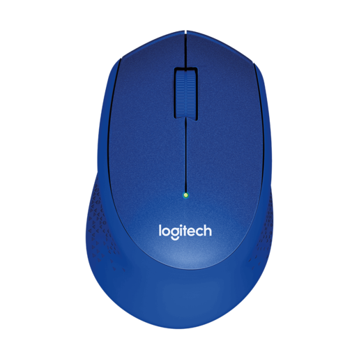 Logitech M330 Silent Plus, optički miš, 1000dpi, bežični, plavi, USB (910-004910)