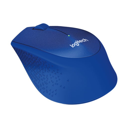 Logitech M330 Silent Plus, optički miš, 1000dpi, bežični, plavi, USB (910-004910)