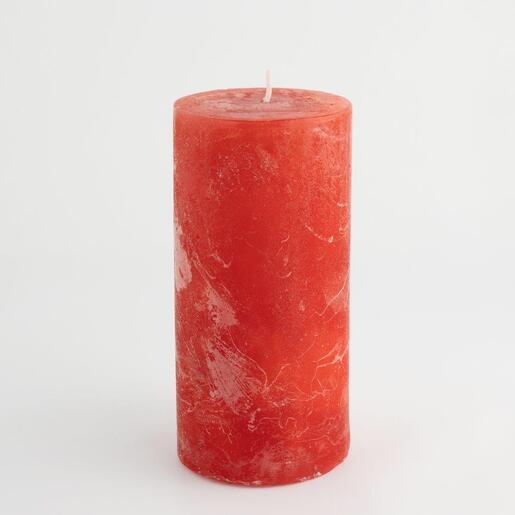 Svijeća frost 6,8xh14cm - crvena