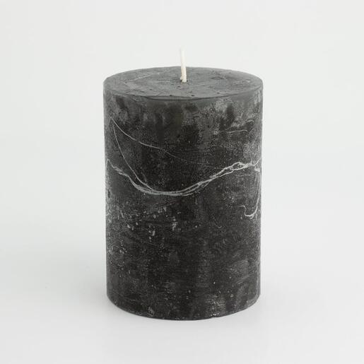 Svijeća frost 6,8xh9,5cm- crna