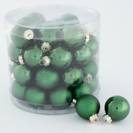 Staklene kuglice 3cm/45kom - zelena t. S/M