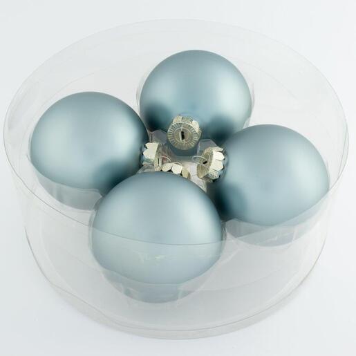 Staklene kuglice 10cm/4kom - venetia blue M