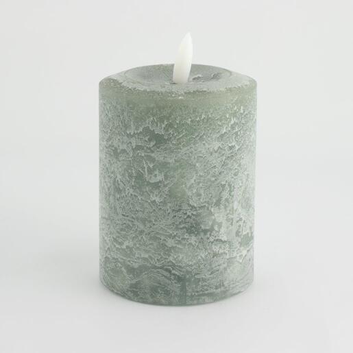 Svijeća s LED plamenom 7,6x10cm- zelena