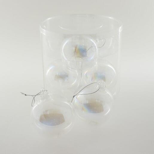 Staklene kuglice 8cm/6kom - transparent