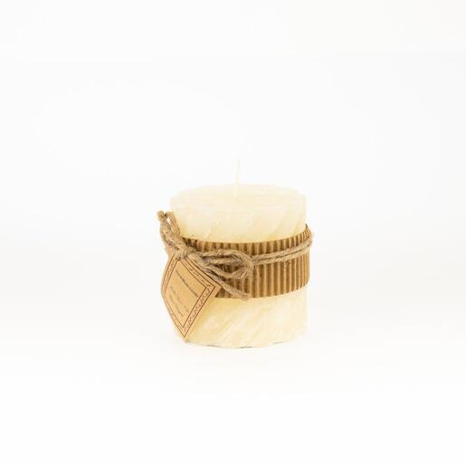 Svijeća frost vijak 7,5xh7,5cm- bež