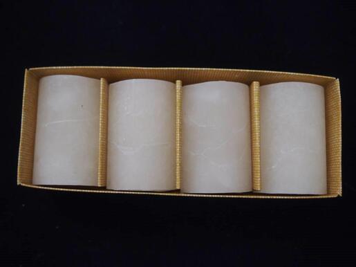 Svijeća frost 5xh7,5cm, 4kom - bež