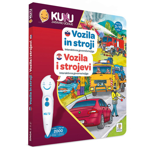 KUKU interaktivna knjiga - Vozila i strojevi (BEZ OLOVKE)