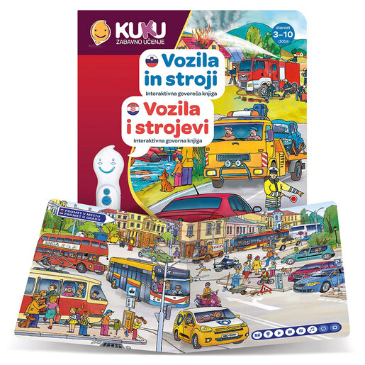 KUKU interaktivna knjiga - Vozila i strojevi (BEZ OLOVKE)
