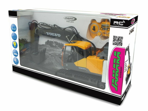 Jamara bager na daljinsko upravljanje Volvo EC160E, žuti 1:16