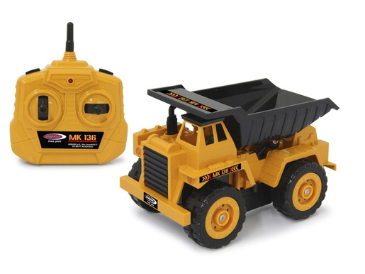 Jamara kamion na daljinsko upravljanje, istovarivač MK136, žuti 1:36