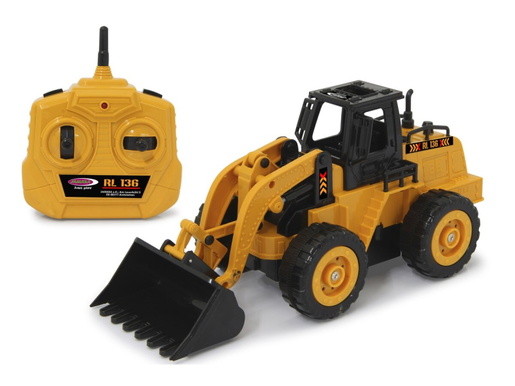 Jamara bager na daljinsko upravljanje Wheel Loader RL136, žuti 1:36
