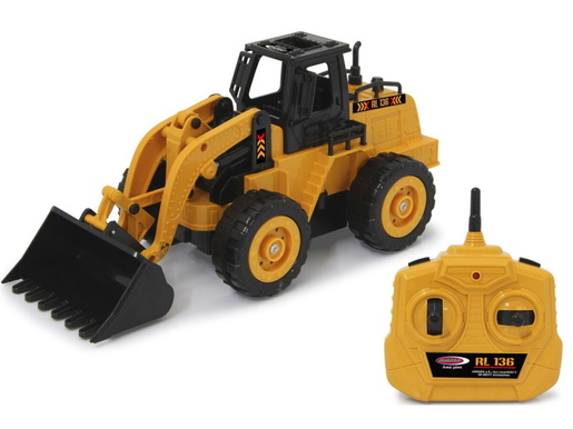 Jamara bager na daljinsko upravljanje Wheel Loader RL136, žuti 1:36