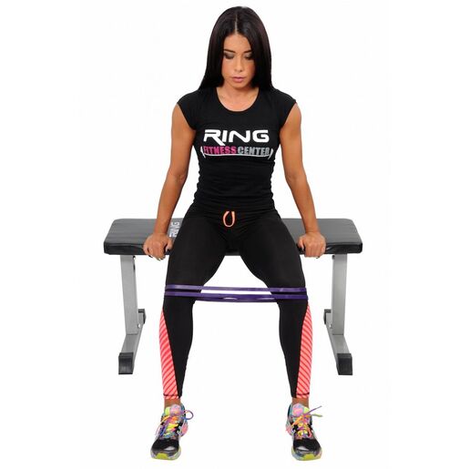 RING elastična guma za vježbanje 13 mm, ljubičasta