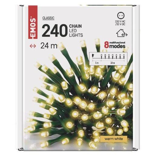 LED lampice 240LED cls mf 24m ww- Toplo bijela