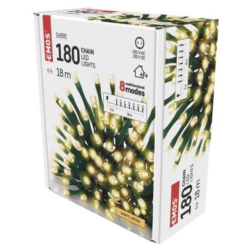 LED lampice 180LED cls mf 18m ww- Toplo bijela
