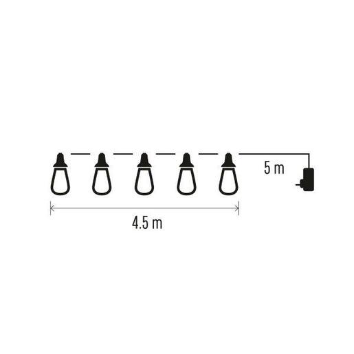 LED Party žarulje 10kom 50LED IP44 vn- Toplo bijela