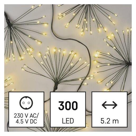 LED nano grane 300LED 5,2m ww- Toplo bijela