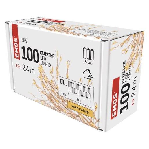 LED lampice 100LED nano cluster bo ww- Toplo bijela