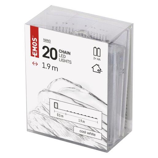 LED lampice 20LED nano IP20 2aa t cw- Hladno bijela