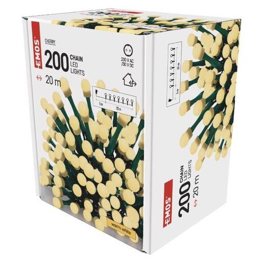 LED lampice 200LED xmas chery timer 20m ww- Toplo bijela