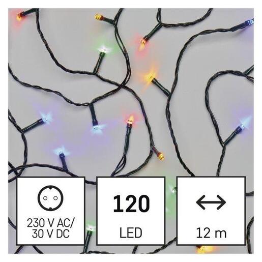 LED lampice 120 LED classic mf 12m mc- Šarena