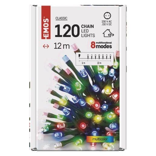 LED lampice 120 LED classic mf 12m mc- Šarena