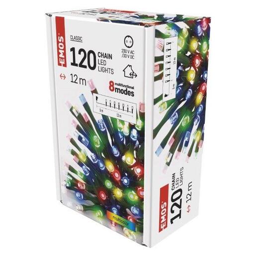 LED lampice 120 LED classic mf 12m mc- Šarena