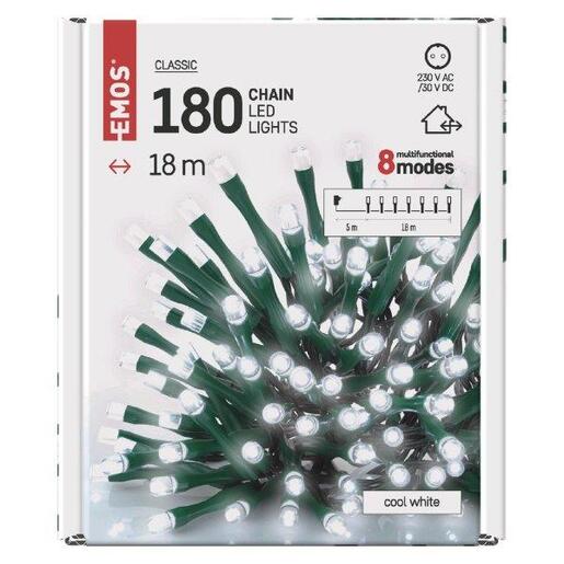 LED lampice 180LED cls mf 18m cw- Hladno bijela
