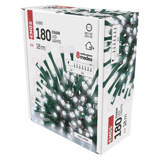 LED lampice 180LED cls mf 18m cw- Hladno bijela