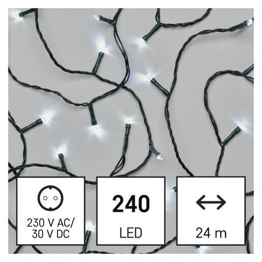 LED lampice 240LED cls mf 24m cw- Hladno bijela