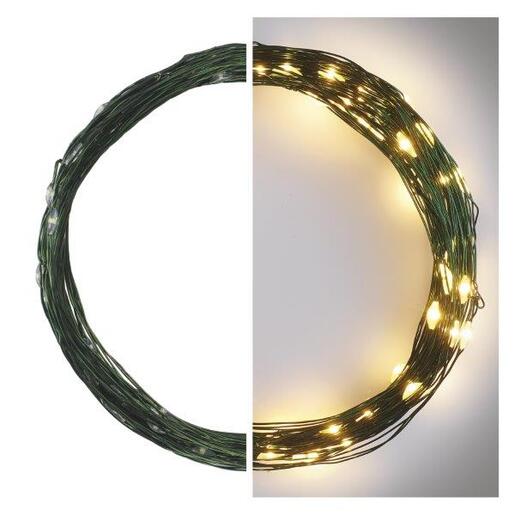 LED lampice 75LED nano 7,5m g IP44 ww- Toplo bijela