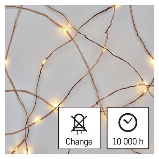 LED lampice 20LED nano IP20 2aa t ww- Hladno bijela