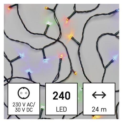 LED lampice 240LED cls mf 24m mc- Šarena